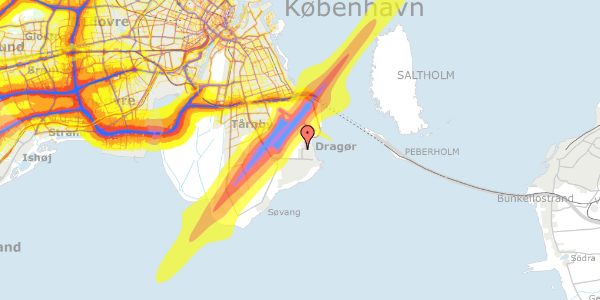 Trafikstøjkort på Køjevænget 26, 2791 Dragør