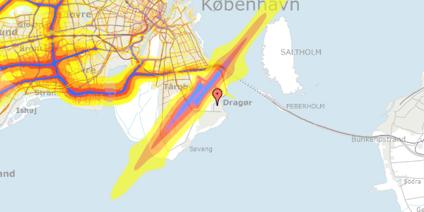 Trafikstøjkort på Køjevænget 41, 2791 Dragør