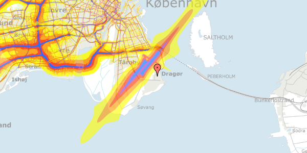 Trafikstøjkort på Køjevænget 47, 2791 Dragør