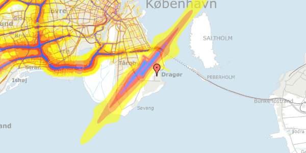 Trafikstøjkort på Køjevænget 50, 2791 Dragør