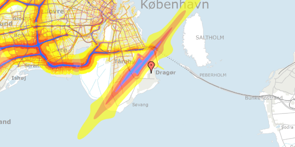 Trafikstøjkort på Køjevænget 60, 2791 Dragør