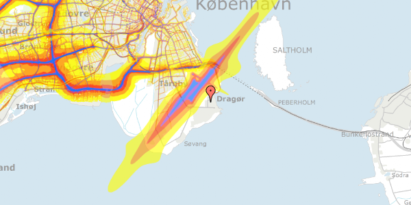 Trafikstøjkort på Køjevænget 63, 2791 Dragør