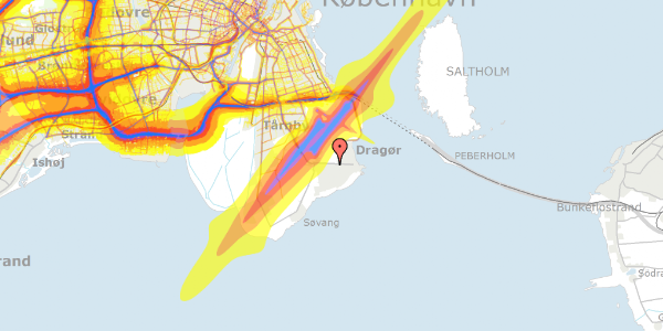 Trafikstøjkort på Hf. Maglebylund 11, 2791 Dragør