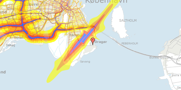 Trafikstøjkort på Maglebytorv 1, 2791 Dragør