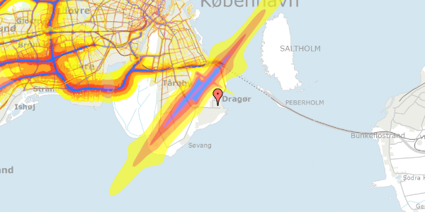 Trafikstøjkort på Maglebytorv 5, 2791 Dragør