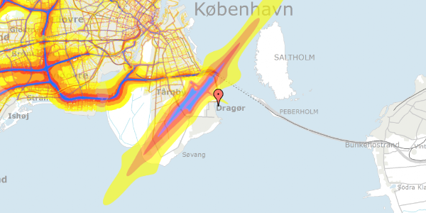 Trafikstøjkort på Nordstrands Alle 19, 2791 Dragør