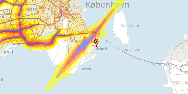 Trafikstøjkort på Nordstrands Alle 37, 2791 Dragør