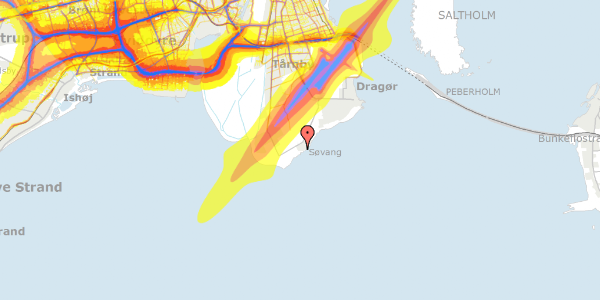 Trafikstøjkort på Poppelvej 66, 2791 Dragør