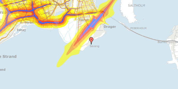 Trafikstøjkort på Poppelvej 125, 2791 Dragør