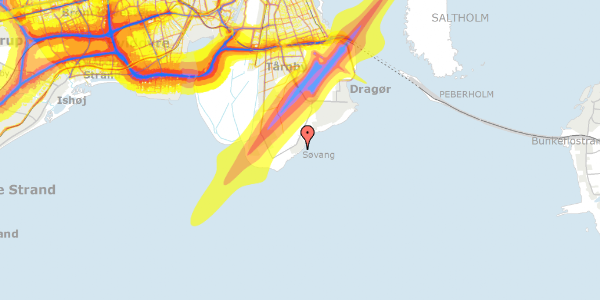 Trafikstøjkort på Poppelvej 130, 2791 Dragør