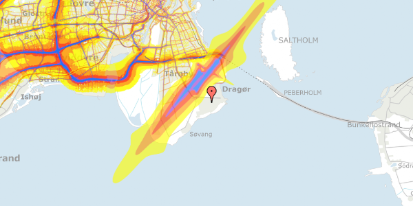 Trafikstøjkort på Rytterager 38, 2791 Dragør