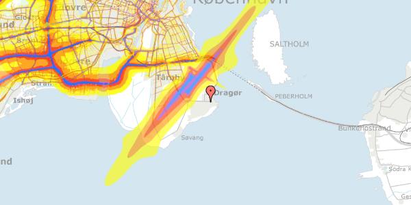 Trafikstøjkort på Schoutgården 30, 2791 Dragør