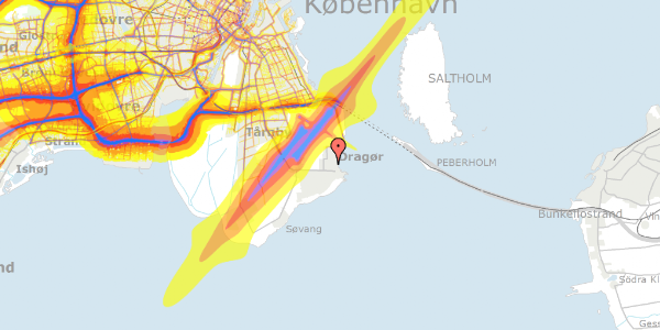 Trafikstøjkort på Skriverengen 14, 2791 Dragør