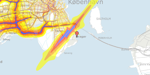 Trafikstøjkort på Stationsvej 49, 2791 Dragør