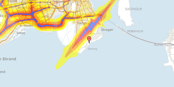 Trafikstøjkort på Søvej 4, 2791 Dragør