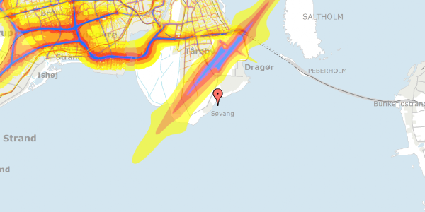 Trafikstøjkort på Søvej 19, 2791 Dragør