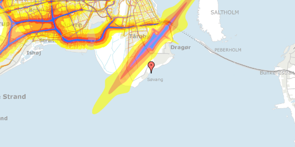 Trafikstøjkort på Søvej 60, 2791 Dragør