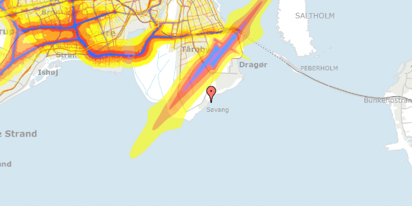 Trafikstøjkort på Søvej 98, 2791 Dragør