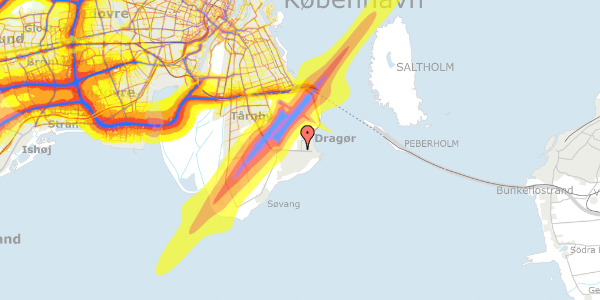 Trafikstøjkort på Thimandsvænget 11, 2791 Dragør