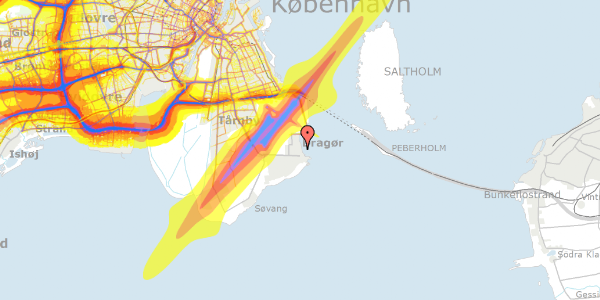 Trafikstøjkort på Øresunds Alle 24, 2791 Dragør