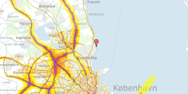 Trafikstøjkort på Damgårdsvej 29, 2930 Klampenborg