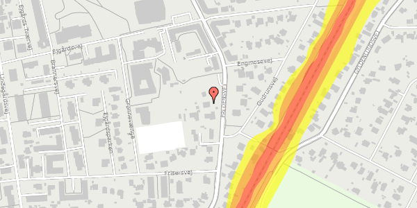 Trafikstøjkort på Fredensvej 29, 1. , 2920 Charlottenlund