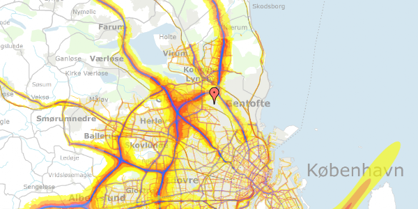 Trafikstøjkort på Myrtoften 31, 2820 Gentofte