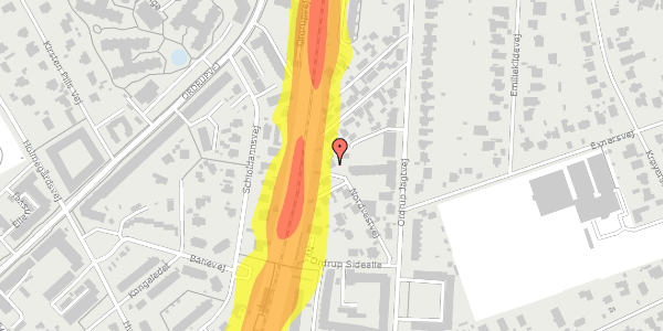 Trafikstøjkort på Nordvestvej 11, 2920 Charlottenlund