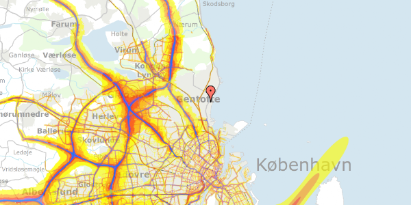 Trafikstøjkort på Phistersvej 21, 2900 Hellerup