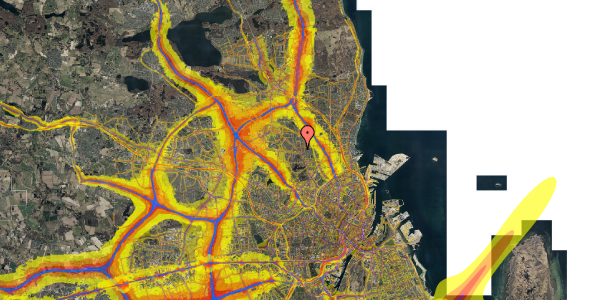 Trafikstøjkort på Plantevej 21, 4. th, 2870 Dyssegård