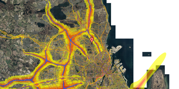 Trafikstøjkort på Plantevej 33, st. th, 2870 Dyssegård