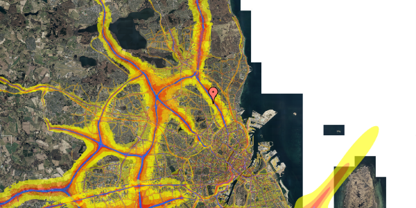 Trafikstøjkort på Røntoftevej 59, 2870 Dyssegård