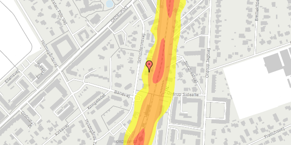 Trafikstøjkort på Schioldannsvej 15, st. , 2920 Charlottenlund