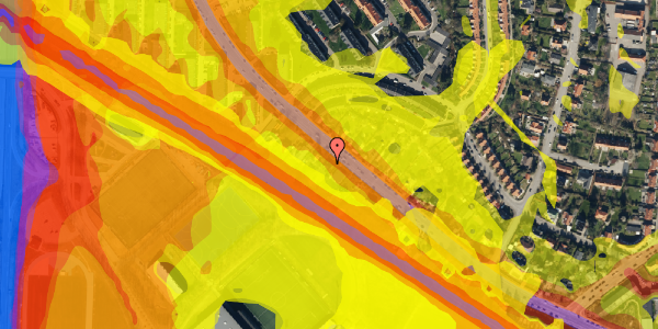 Trafikstøjkort på Smakkegårdsvej 123, 2820 Gentofte