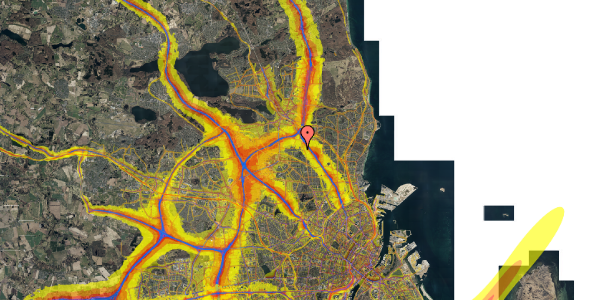 Trafikstøjkort på Snogegårdsvænget 23, st. tv, 2820 Gentofte