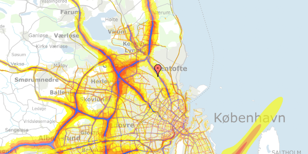 Trafikstøjkort på Sønderengen 39, 2870 Dyssegård