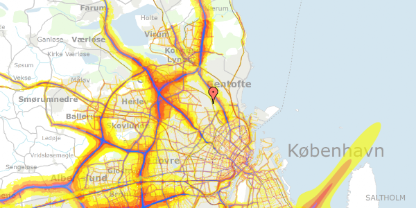 Trafikstøjkort på Sønderengen 86, 2870 Dyssegård