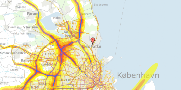 Trafikstøjkort på Tonysvej 31, 2920 Charlottenlund