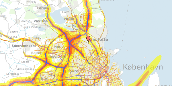 Trafikstøjkort på Christianehøj 198, st. 4, 2860 Søborg