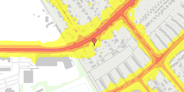 Trafikstøjkort på Christopher Boecks Alle 92, 2860 Søborg