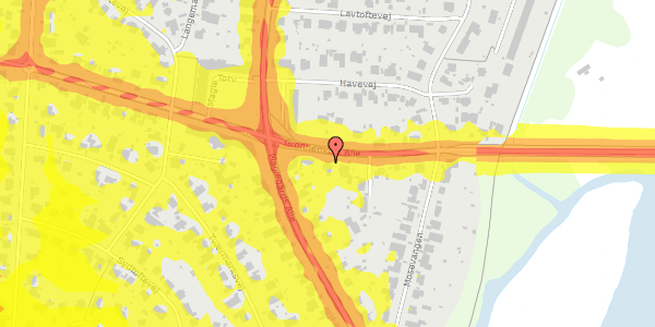 Trafikstøjkort på Grønnemose Alle 67, 2860 Søborg