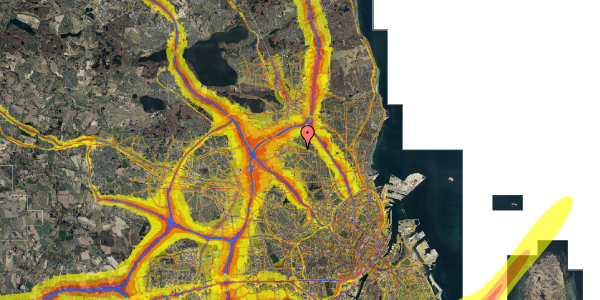 Trafikstøjkort på Hagavej 14, 1. th, 2860 Søborg