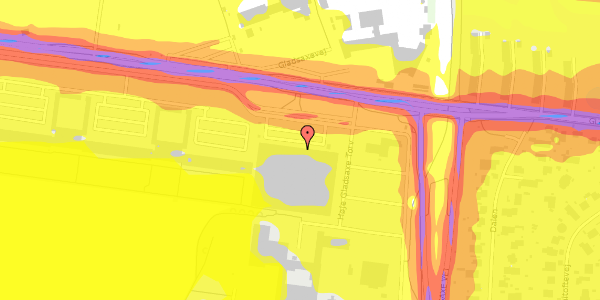 Trafikstøjkort på Høje Gladsaxe Torv 2A, st. 10, 2860 Søborg