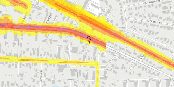 Trafikstøjkort på Kildebakkegårds Alle 41, 2860 Søborg