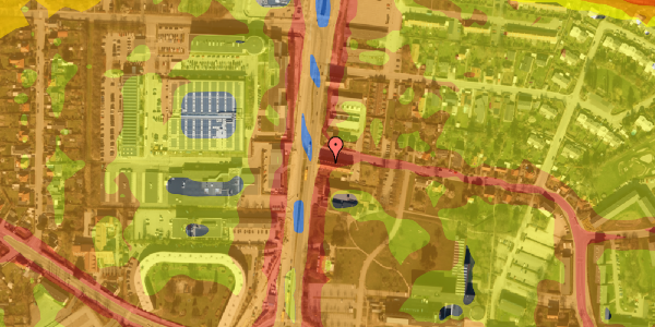 Trafikstøjkort på Kildebakken 2, 2. th, 2860 Søborg