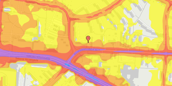 Trafikstøjkort på Kildebakken 61, kl. tv, 2860 Søborg