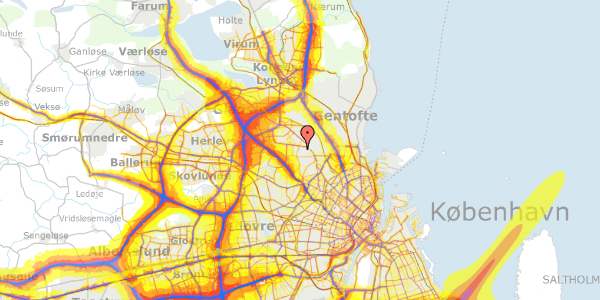 Trafikstøjkort på Kiærs Alle 6, 2860 Søborg