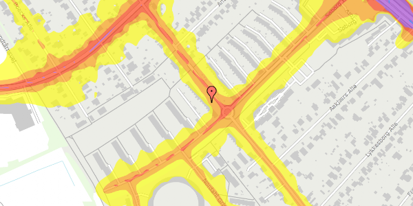 Trafikstøjkort på Marienborg Alle 85C, 2860 Søborg