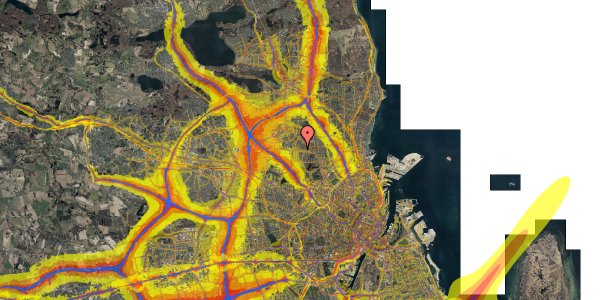 Trafikstøjkort på Marienborg Park 21, 2860 Søborg