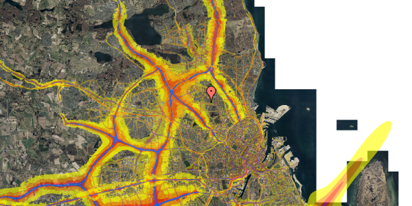 Trafikstøjkort på Marienborg Park 23, 2860 Søborg